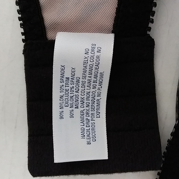 Bra Underwire Full Coverage Size 40D Animal Print Black - Picture 9 of 9